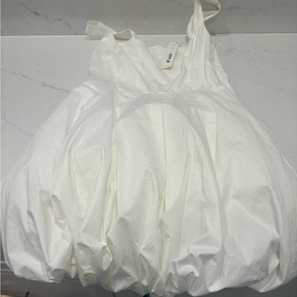Aqua White Mini Dress